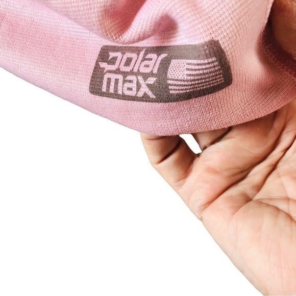 Polar Max Technical Base Layer Knit Tee Women L XL Pink Round Neck Long Sleeves - Picture 3 of 9